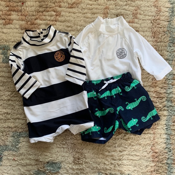 baby boy bathing suit rash guard